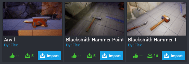 Community Content Blacksmith Items