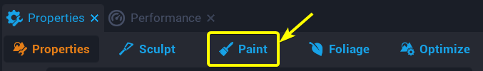 Select Paint Tab