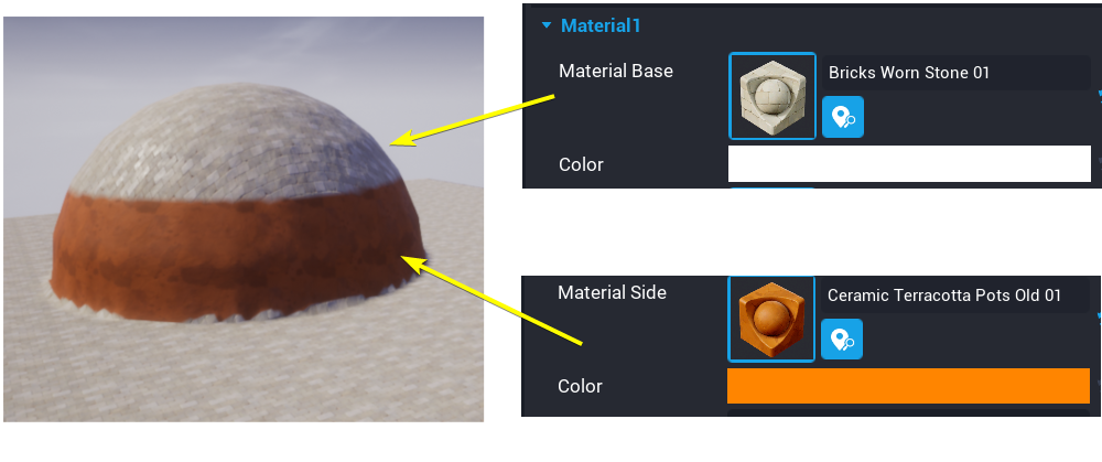 Side Material Example